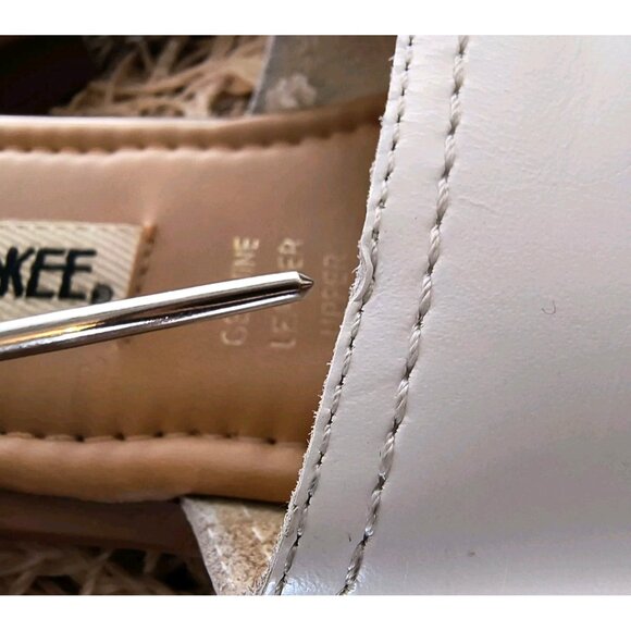 Vintage Cherokee White Leather Slides, Women's Size 9, Made in Brazil, EUC - Picture 10 of 10